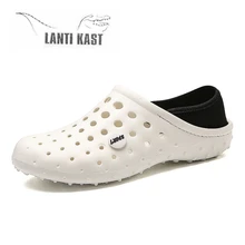 Мужская водонепроницаемая обувь с отверстиями; мужские сандалии; Сабо; летние шлепанцы; Новинка года; мужские сандалии для плавания; обувь для рыбалки