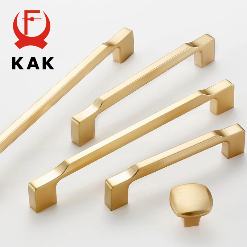 Золотая жемчужная ручка KAK из цинкового сплава для шкафа кухонные дверные ручки