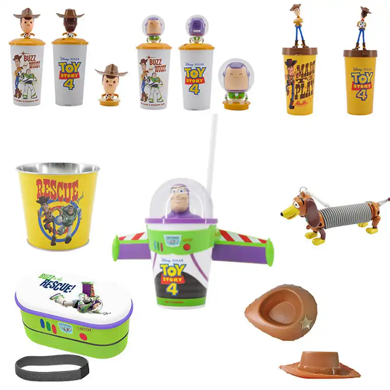 Toy Story Para Niños Juguete de almacenamiento de 4 cajas de Cubo Plegable Buzz Woody Rex Slinky