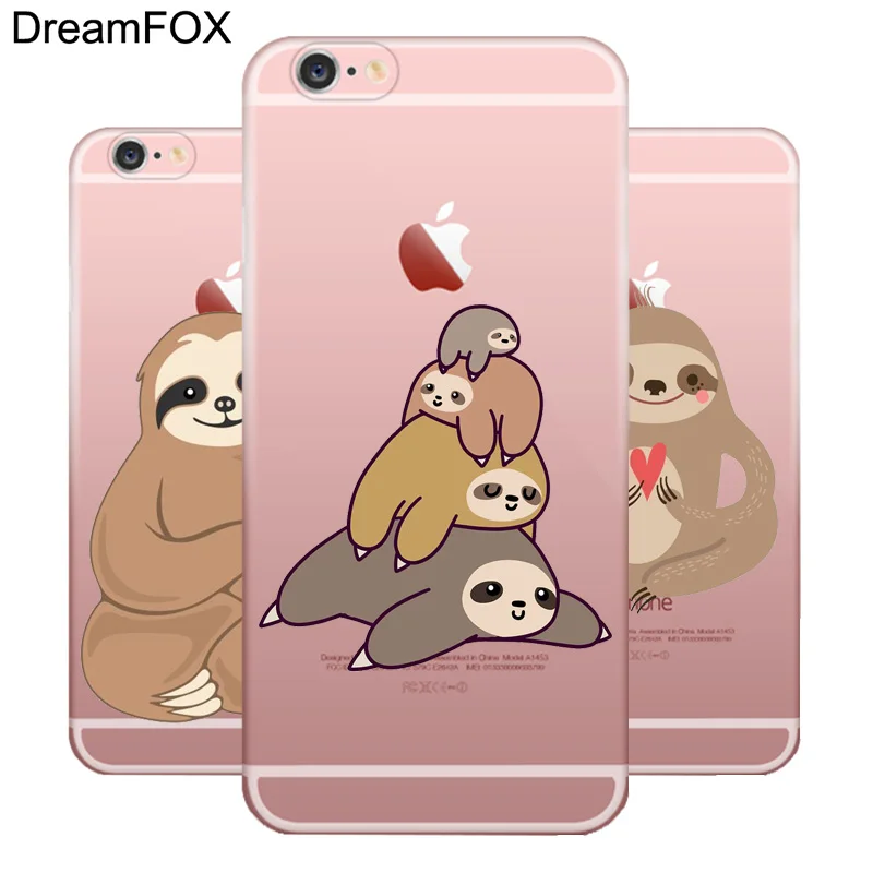 

M135 Sloth Cute Animals Soft TPU Silicone Case Cover For Apple iPhone 11 Pro X XR XS Max 8 7 6 6S Plus 5 5S SE 5C 4 4S