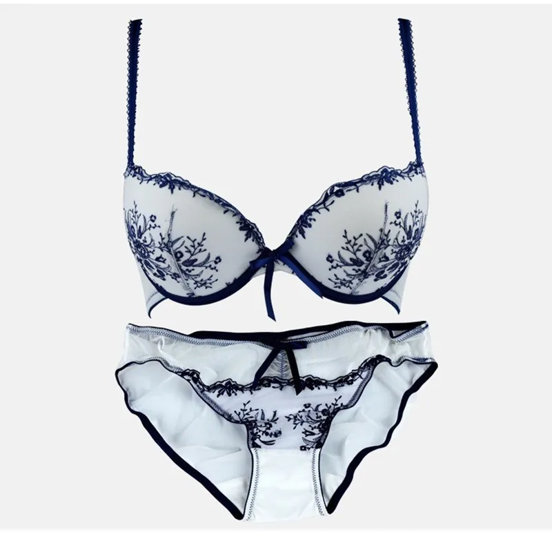 Women's Bra Brief Sets Sexy Bra Sets Ultrathin Transparent Sexy Lace ...