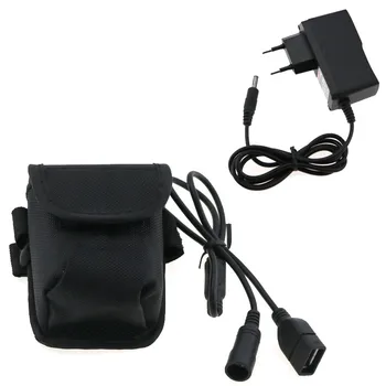 

8800mAh 2 in 1 Bicycle Light Battery Pack with USB+DC Port 8.4V 6x 18650 Power for LED Cycling HeadLight Lamps + Battery Charger