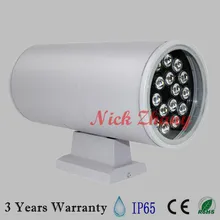 Наружное Освещение крыльцо лампа 36 Вт 2*18*1 Вт Led вверх и вниз настенный светильник наружный Wandleuchte Lampara De Pared две стороны Iluminacion