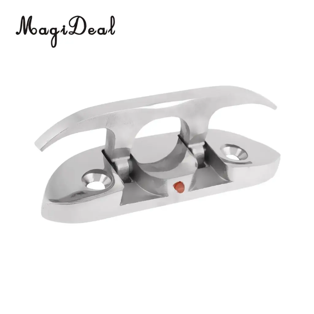Durable Folding 316 Stainless Steel Marine Boat Dock Safety Fold Down Cleat Kayak Canoe Dinghy Yacht Rafting Sailing Accessories