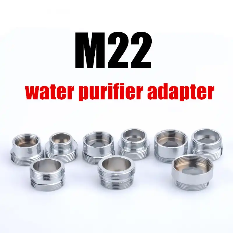 Stainless Steel M22 to M20 Thread Connector Faucet Joints Water Tap