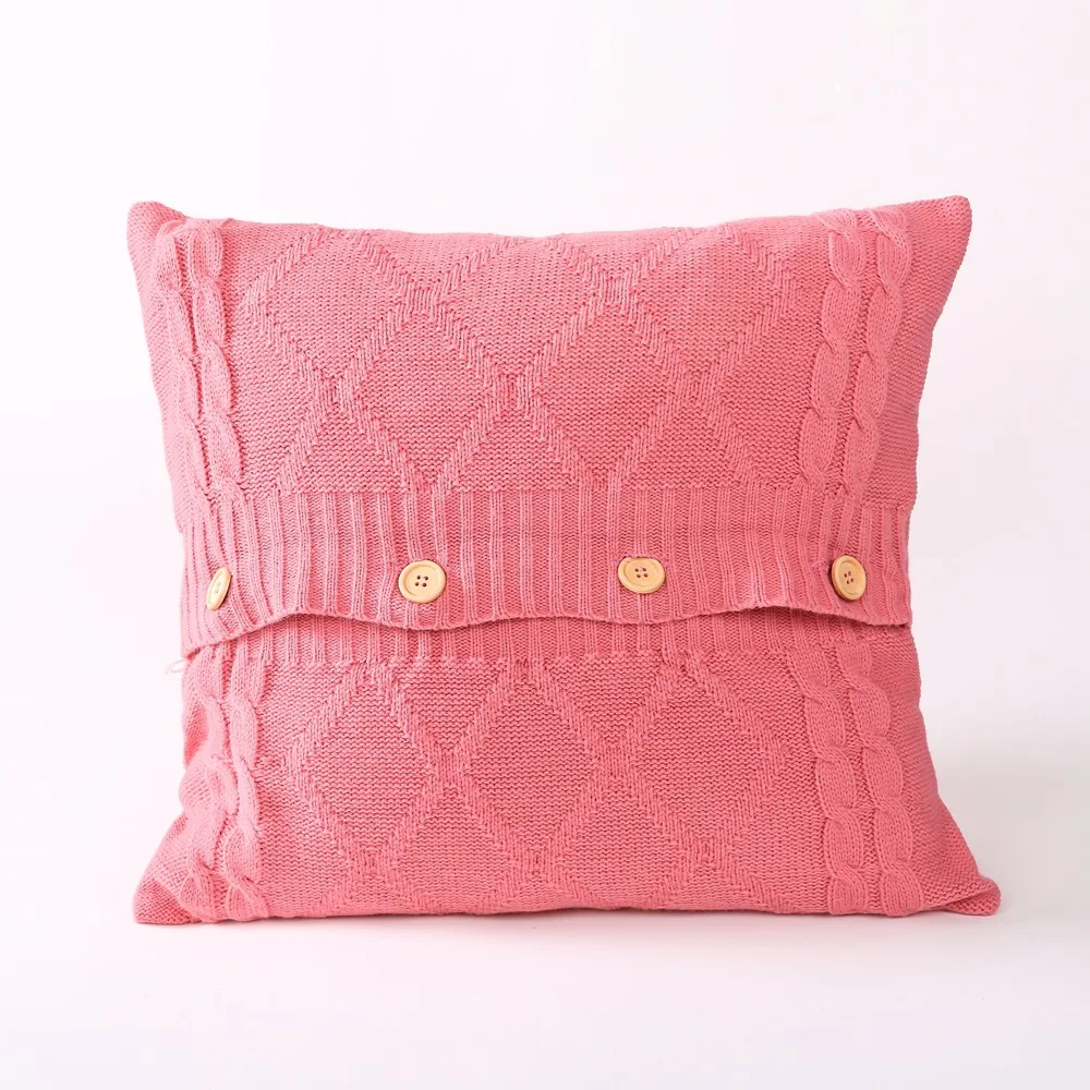 

100% Modern Sweet Cotton Linen Macrame Woven Cotton Thread Pillow Covers Japanese Korean Style Cushion Covers Home Decor NCD