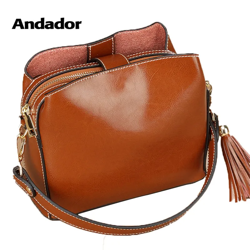 Fashion leather women shoulder bags Female tassel messenger bag high