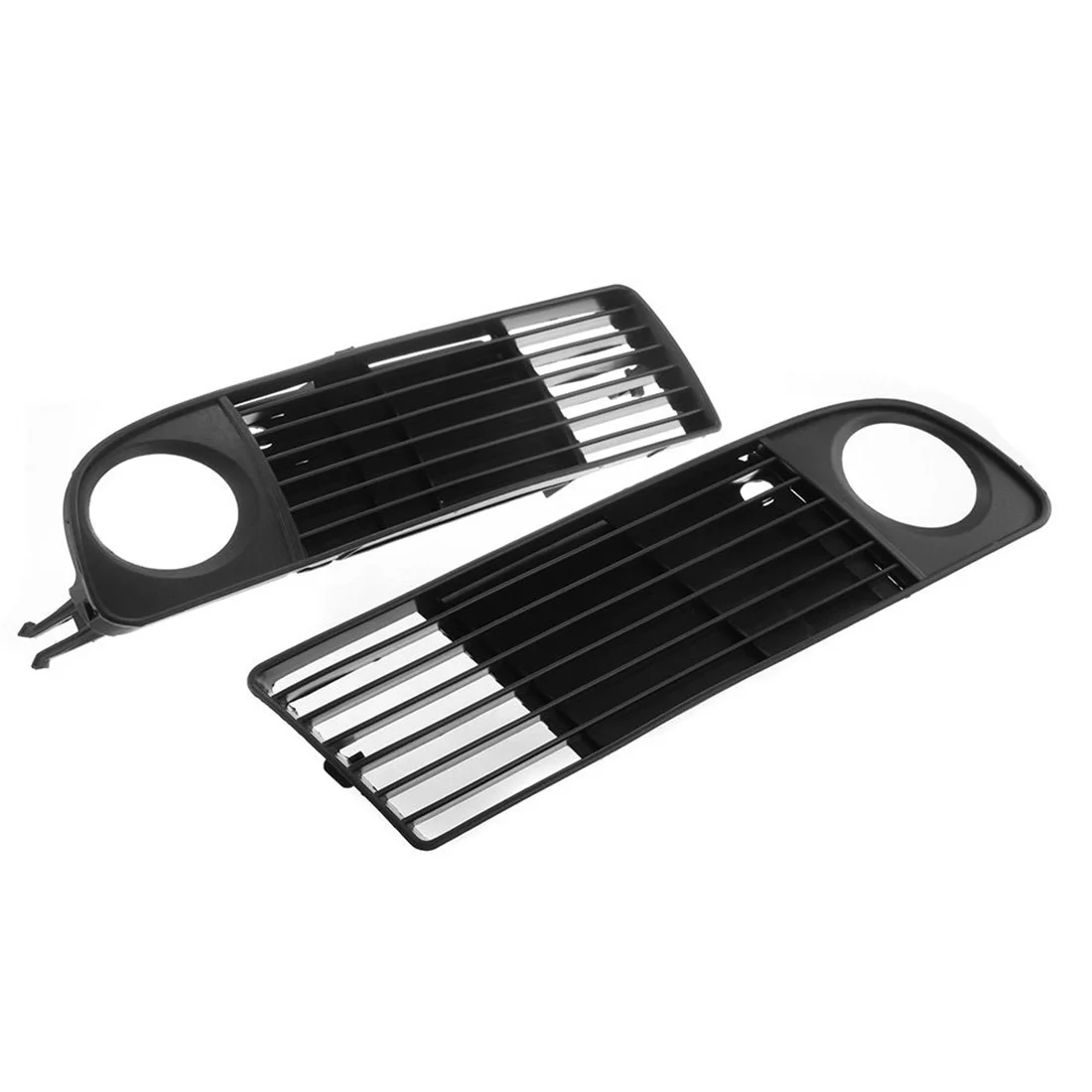 

Dewtreetali Durable 2pcs Car Front Bumper Lower Side Fog Light Grille for Audi A6 C5