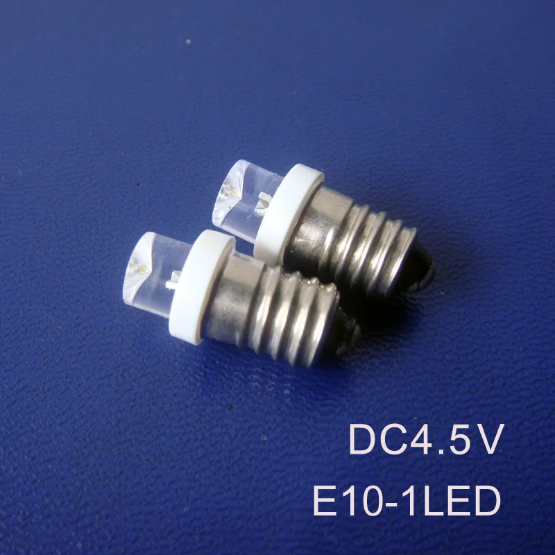 

High quality DC4.5V 5V E10 led Signal light, E10 Indicator Light E10 Led Instrument light bulb lamp free shipping 10pcs/lot