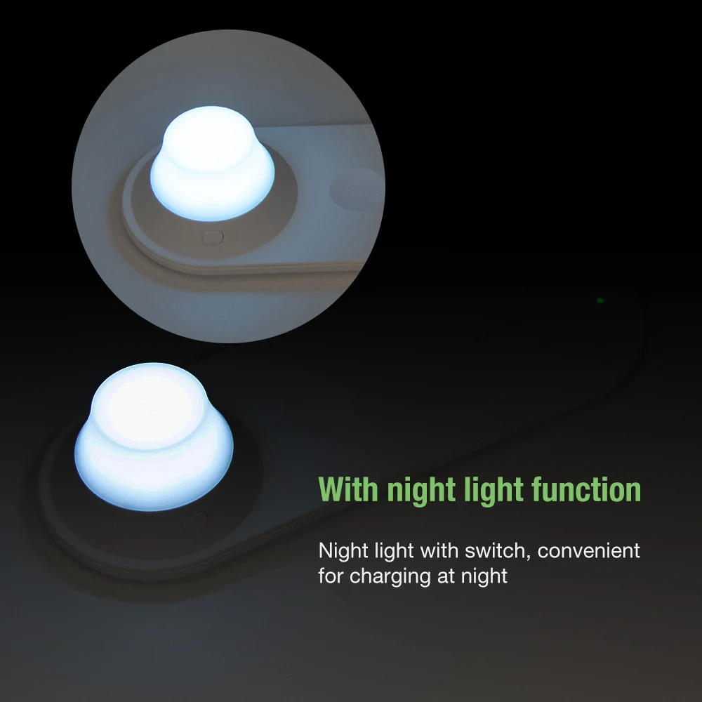 Yeelight Wireless Charger for apple watch 1 2 3 4 LED Night Light Magnetic Fast Charging Pad for iP