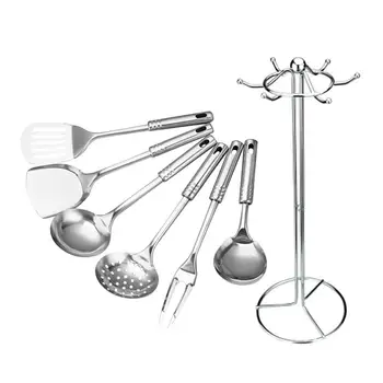 

7 PCS Kitchen Tool Set Stainless Steel Cooking Tools Utensils Spoon Utensil