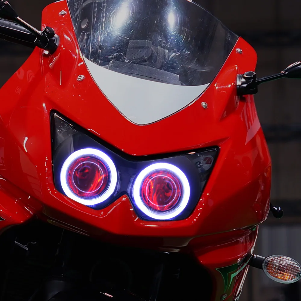 Kt Scheinwerfer Geeignet Für Kawasaki Ninja 250r 2008 2012 Led Angel