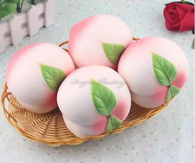 Мягкий розовый/белый персиковый крем 10 см с медленным подъемом