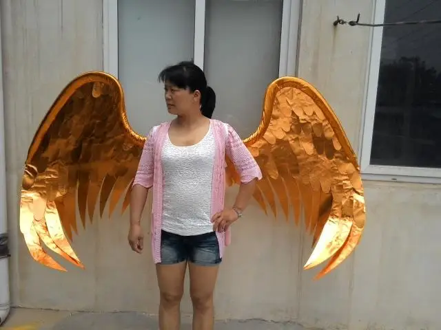

Angel wings color gold T-stage model catwalk shows wings props party performance auto shows props cosplay