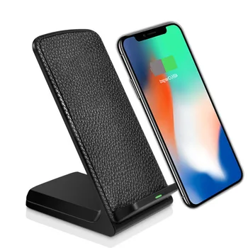 

10W Fast Qi Wireless Charger For iPhone X Xs Max Xr 8 8 plus For Samsung S10 S9 S8 Plus S6 S7 Note 9 8 Mobile Phone Holder Stand