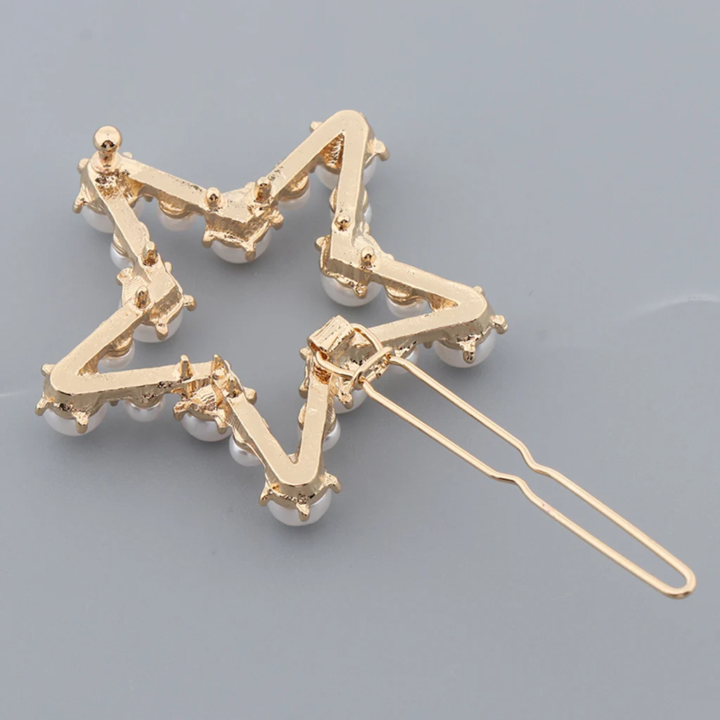 Artificial Pearls Metal Hair Clip Clamp Hairpins Headpiece Hair Accessories - 5 Exquisite Styles to Choose