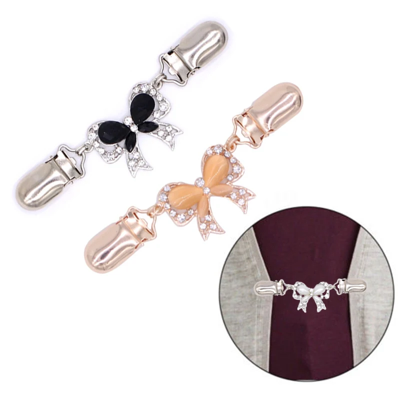 

Fashion Retro Cardigan Sweater Blouse Shawl Brooch Shirt Collar Duck-mouth Clip Clothing Decoration Brooch Pins Jewelry Gift