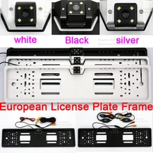 170 degree CCD HD Night Vision European License Plate Frame Backup Car Number Rear View Reverse Wire/ Wireless Camera Waterproof