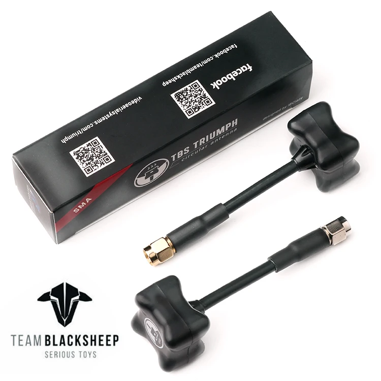 TBS TRIUMPH Team Черная овечка BlackSheep 5,8G антенна c разъемами RP SMA Клевер 3 лезвия передатчик гриб Антенна для FPV RC Квадрокоптер