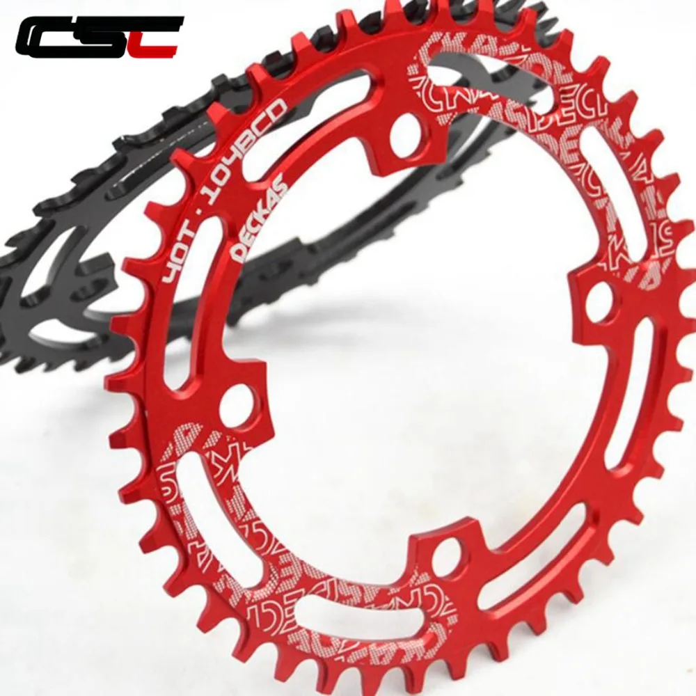 

Bicycle Chainwheel 40T 42T 44T 46T 48T 50T 52T XT 104BCD Crank Round Narrow Wide MTB Bike Chainring