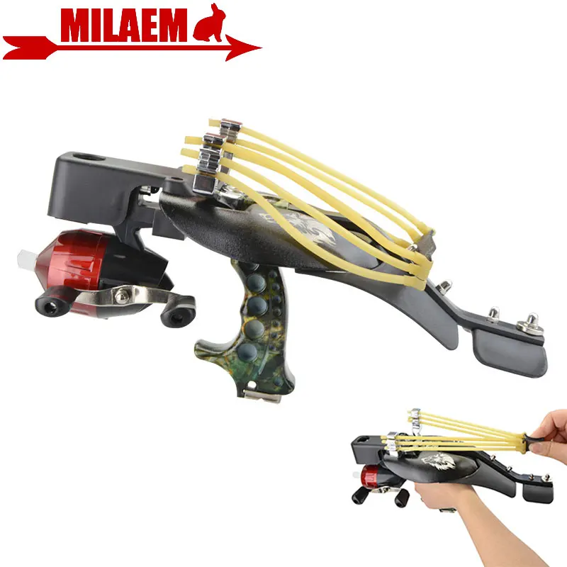 

1Set Multi-function Archery Fishing Slingshot Laser Sight Shooting Fish Darts Fish Wheel Catapult Wristband Hunting Accessories