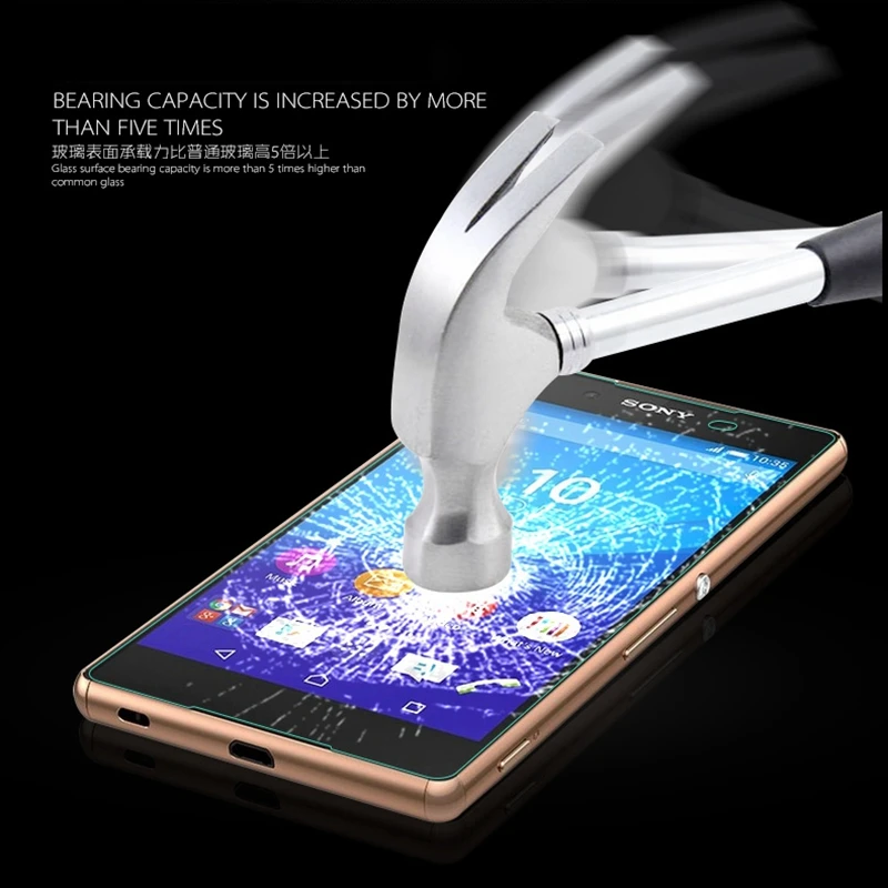 Ультратонкое закаленное стекло 0 26 мм для Sony Xperia Z2 Z3 Z5 Compact D6503 C3 C4 C5 M2 M4 M5 Aqua E4 E5 F3313