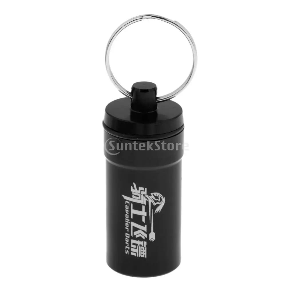 Portable Dart Flight Saver Protector Soft Tips Dart Points Accessories Storage Box Holder Carry Case with Keyring