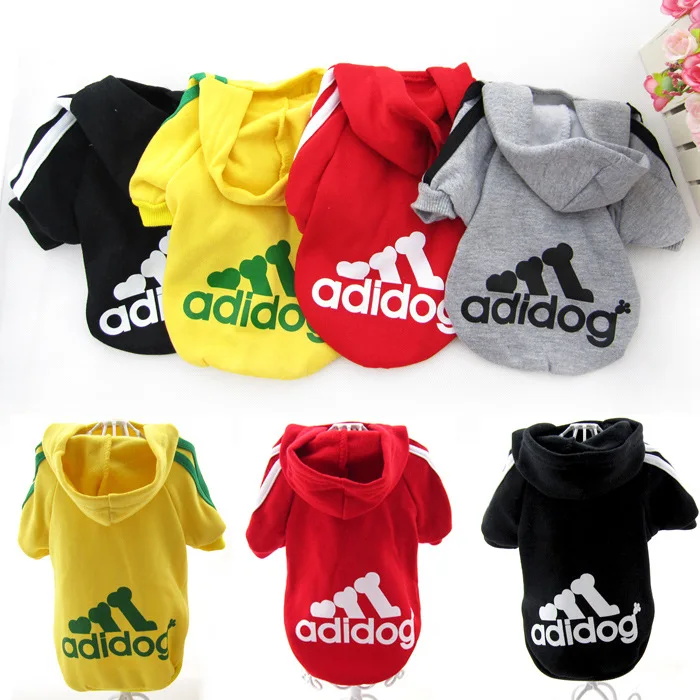 2016 Fashion Lovely Spring Autumn Dog Clothes Pets Coats Puppy Adidog