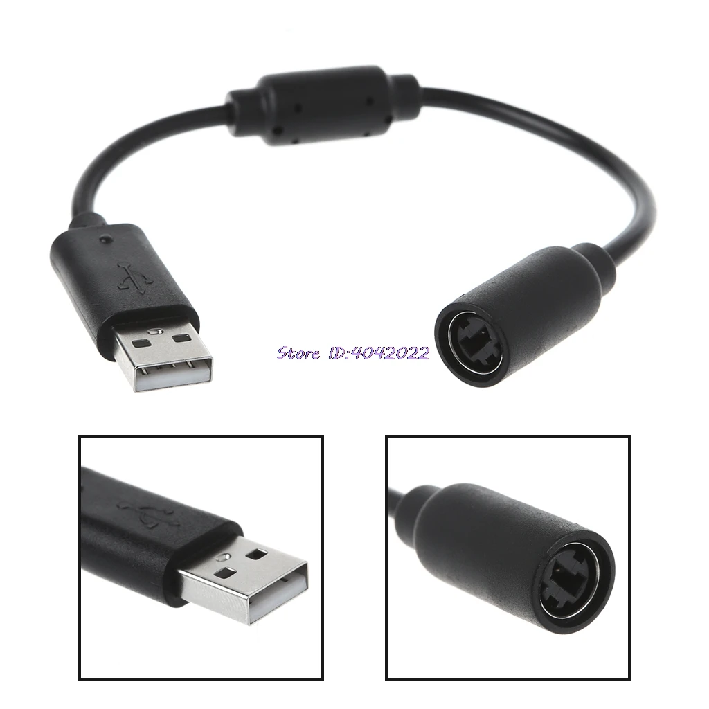 

USB Breakaway Cable Adapter Cord Replacement For Xbox 360 Wired Game Controller