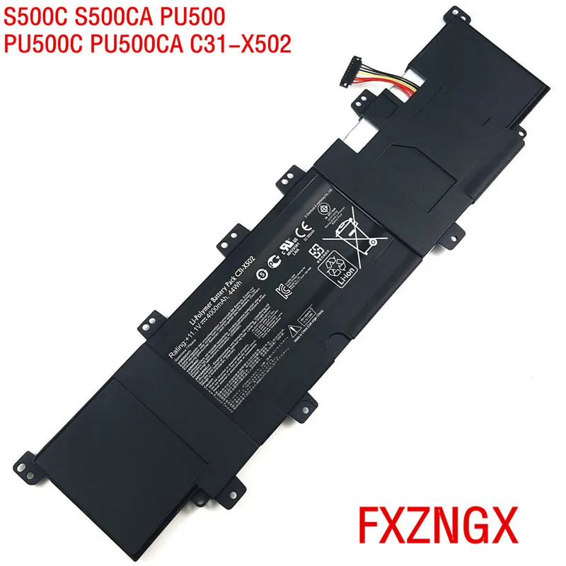 FXZNGX 44WH New C31-X502 Tablet Battery For ASUS VivoBook X502 X502C X502CA S500C S500CA PU500 PU500C PU500CA