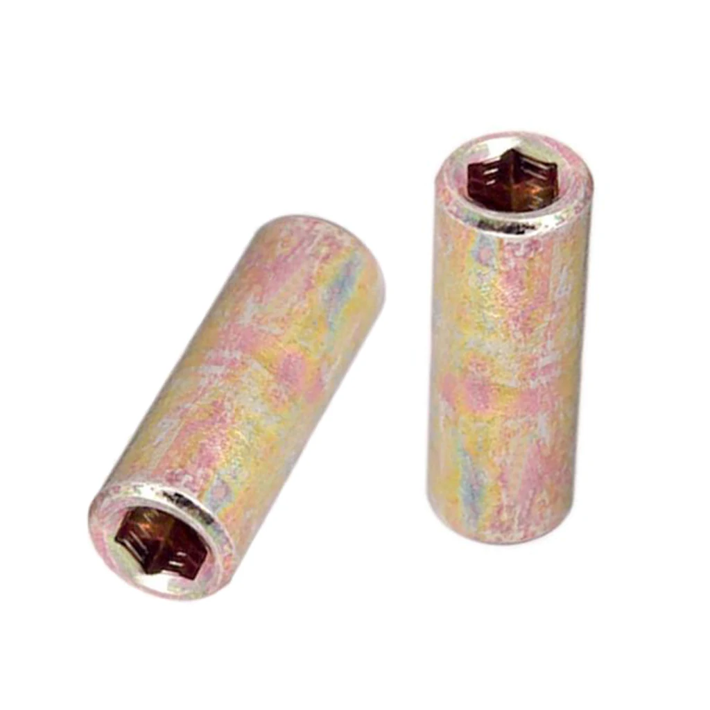 2 pcs 8mm/9mm Metal Guitar Bass Truss Rod Buckles Connect Adjust Cap Connector for Electric Guitar Parts