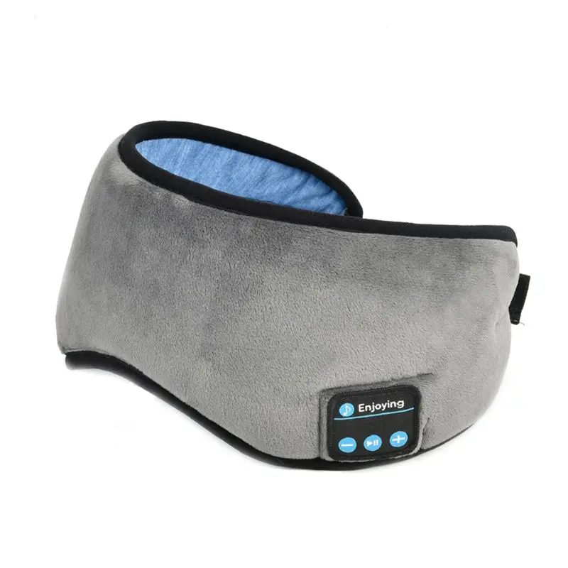 

Travel Portable Sleeping Eye Mask Cover With Wireless Stereo Bluetooth Headphone Washable Hands Free Microphone Blindfold