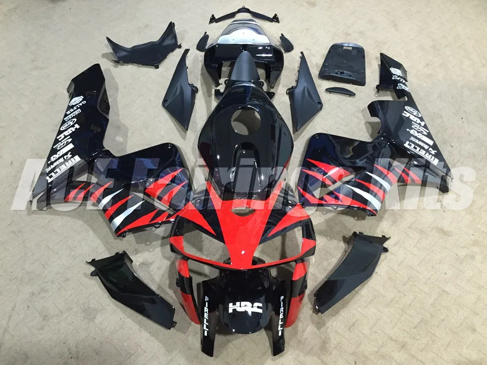 

3Gifts New Injection Full Fairing kit Fit For Honda CBR600RR F5 2005 2006 05 06 600RR 600 ABS fairings custom cool red black