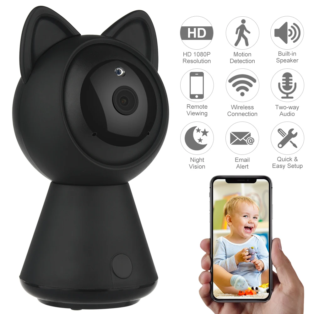 

Defeway 2MP IP Camera 1080P Wireless Wifi HD Home Security Surveillance Video System for Baby Pet Two Way Audio & Night Vision