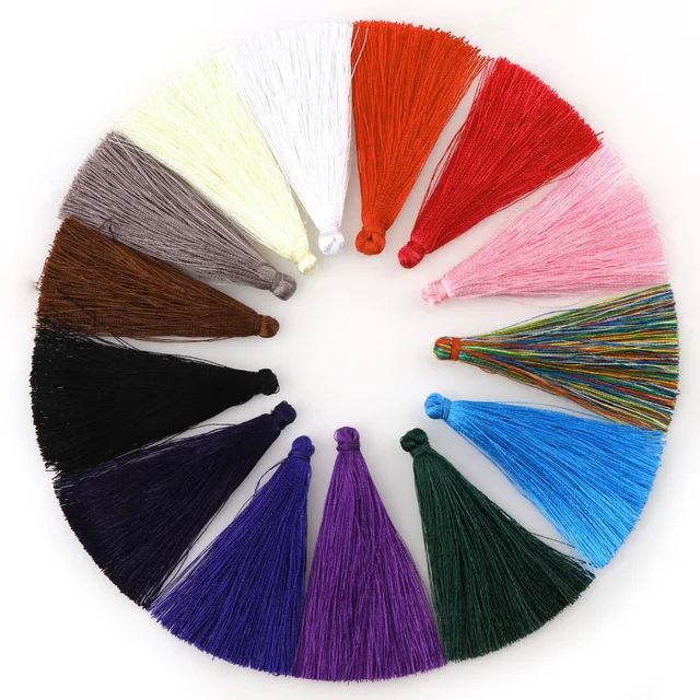 Buy 10pcs Handmade 65mm Long Thick Big Tassels 100