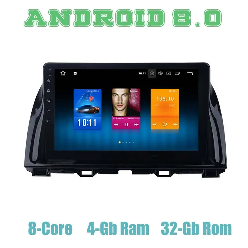 

Android 8.0 car GPS radio player for mazda CX5 2013 2014 2015 with Octa core px5 4+32G wifi 4g usb auto Multimedia