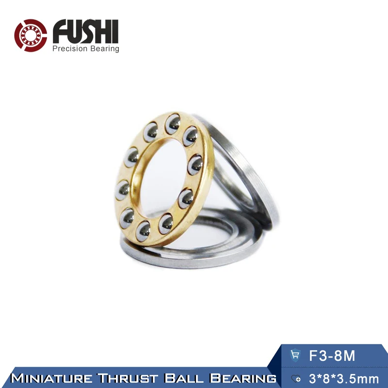 F3 8M подшипник 3*8*3 5 мм (10 шт.) ABEC 1 миниатюрные 8 м осевые шаровые подшипники с