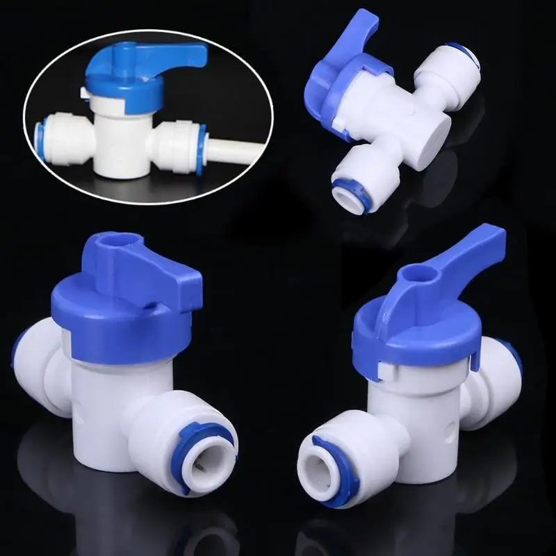 

Pipe Fitting Tube Hose Line Straight Wash Controlled Ball RO Valve Reverse Osmosis System Aquarium Water Filter