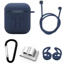5 шт./компл. силиконовый чехол для Airpods защитный чехол против потери провода наушники держатель для Apple Air Pod гарнитура аксессуары