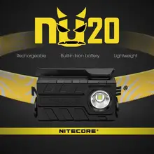 NITECORE NU20 360 люмен перезаряжаемый CREE XP-G2 S3 светодиодный для наружного кемпинга с перезаряжаемой фара на литий-ионном аккумуляторе фонарик