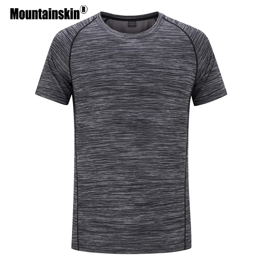 Mountainskin Для мужчин летом быстро сухой Футболка Модные s Tee дышащая мужчины рубашки