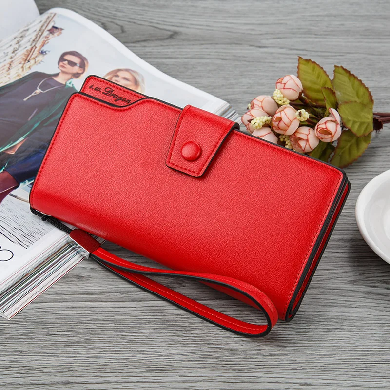 

PU Women Wallets Fashion Lady Wristlet Handbags Long Money Bag Zipper Coin Purse Cards Holder Clutch Woman Wallet Burse Notecase