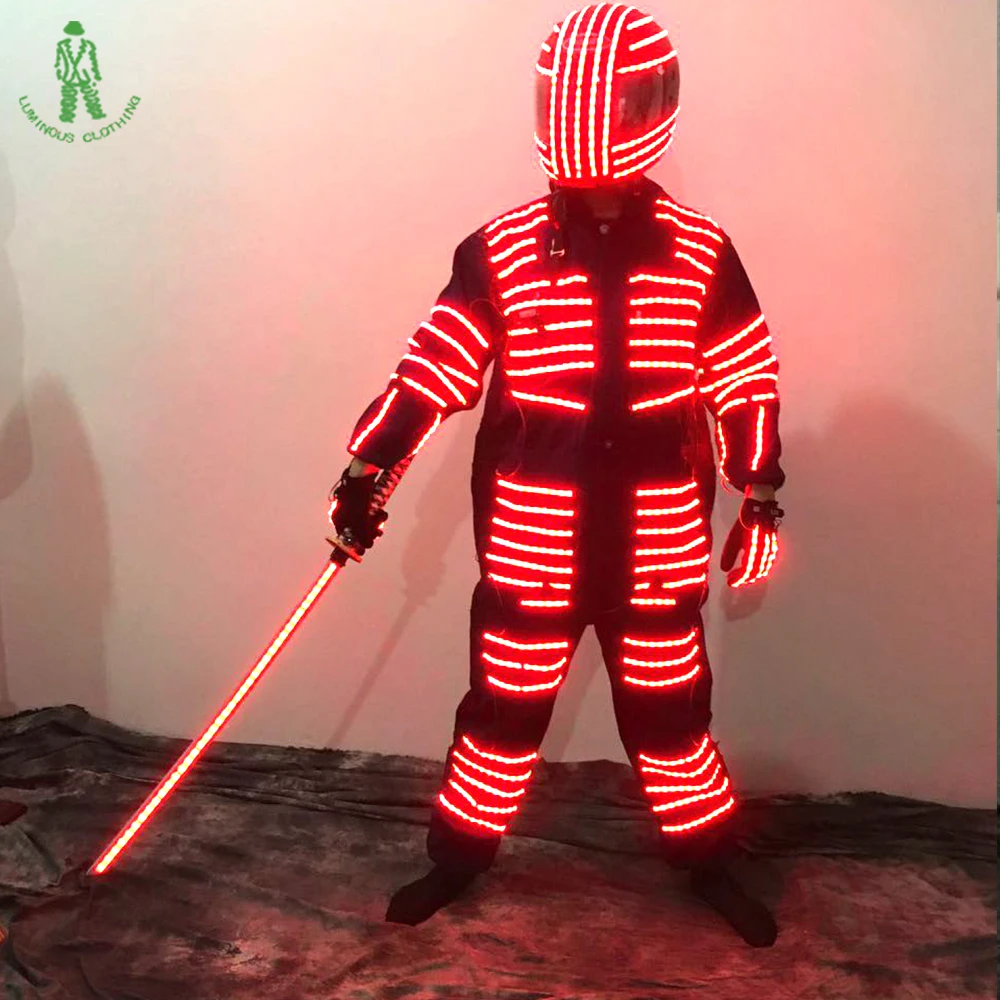 LED Luminous Costume Robot Illuminated Suit For Night Clubs LED