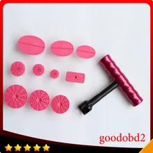DIY T бар PDR Инструменты для авто Paintless Дент Ремонт Инструменты мини Портативный Lifter puller t-бар автомобилей Paintless 10 шт. потянув клей вкладки