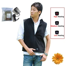 Зимний уличный походный туристический жилет с электрическим подогревом, Регулируемый жилет для мужчин, спортивная одежда, Мужской тепловой Полярный флисовый жилет