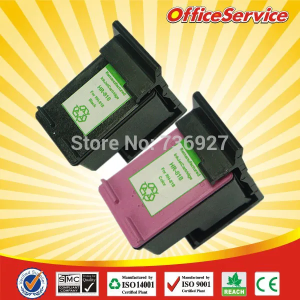 

2pk one set RE-manufactued ink cartridge for hp818  818xl for hp inks Deskjet F4288 All-in-One Printer Deskjet D2568 Printer