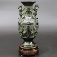 Два тигра горшок из бронзы предметы мебели античная ваза современное домашнее украшение ручной работы