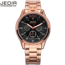 Saudi Arabia Роскошный топ бренд jedir золотые мужские часы, хронограф мужские часы Военные Спортивные Светящиеся Наручные часы Relogio Masculino