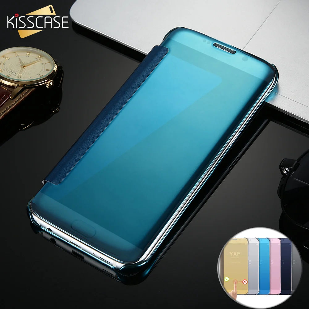 

KISSCASE Flip Mirror Phone Case for Samsung Galaxy S8 S8 Plus S7 S6 Edge Cases for Galaxy A3 A5 A7 A8 J1 J3 J5 J7 Case 2016 2017