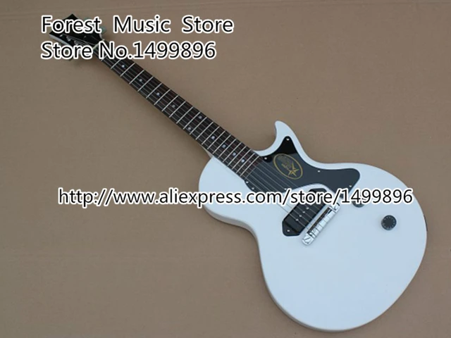 Cheap Free Shipping Junior 2015 Single Cut White LP Electric Guitars China OEM Left Handed Available